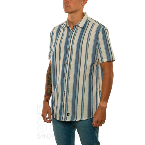 CAMISA ALTHON STRIPES BLU SS SHIRTS